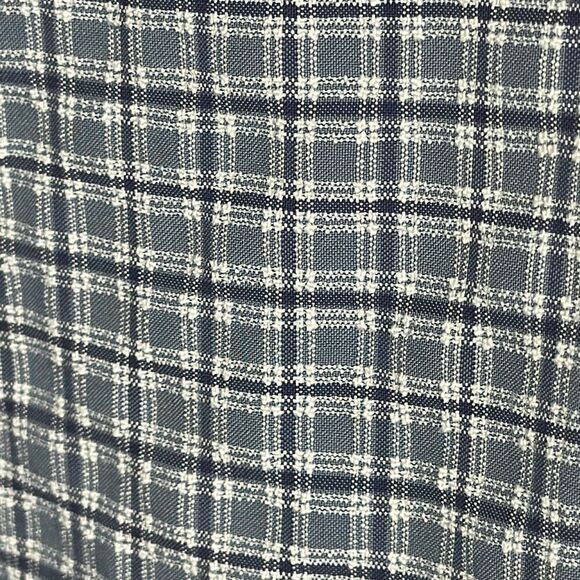 LL Bean 0 VV90 Blue Plaid  Men's XXL Reg Short Sleeve Camp Shirt - Picture 3 of 7